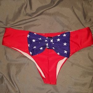 Red bikini bottoms